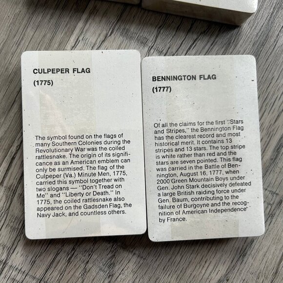 Vintage Bicentennial U.S. Flags Playing Cards Set of Six Decks 1776-1976 - Picture 5 of 11